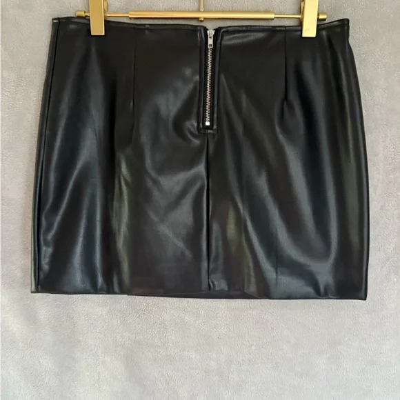 Black Mini Skirt with Bedazzled Accents - Picture 5 of 5